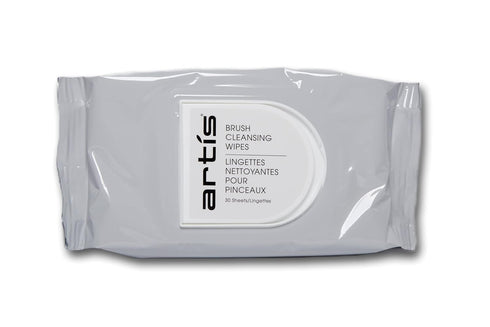 Artis Brush Cleansing Wipes, 30 Count, White Makeup Cleaning Cloths