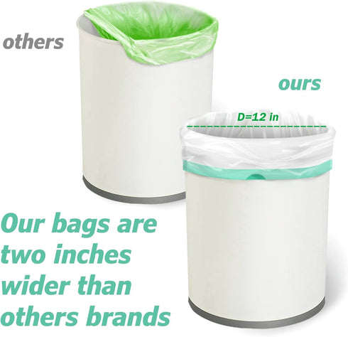 4 Gallon Drawstring Trash Bags, 60 Count, 0.5 Mil Strong Small Garbage Bags for Office Bathroom Kitchen