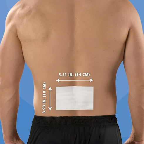 HealthWise Cold Therapy Menthol Pain Relief Patch | 5% Menthol | 15-Count | Soothes Minor Aches and Pains