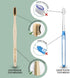 Virgin Forest Bamboo Toothbrush, Biodegradable Soft Bristles, Wooden Toothbrush with Wave-Shaped Handle (6 Pcs)