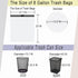 8 Gallon Small Garbage Bags - Drawstring Trash Bags, 45 Count
