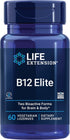 Life Extension B12 Elite - 60 Lozenges with Adenosylcobalamin and Methylcobalamin for Brain Health