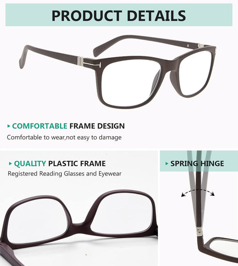 Eyekepper Photochromic Transition Reading Glasses for Men and Women - +3.50 Magnification