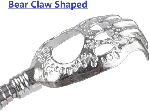 2PCS Back Scratchers, Bear Claw Shaped Scratcher with Extendable Metal Retractable Telescopic Handle