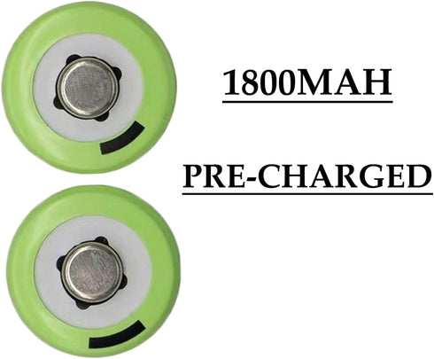 12 Count Ni-MH AA 1800mAh Rechargeable Batteries 1.2V for Garden Landscaping Outdoor Solar Lights, String Lights