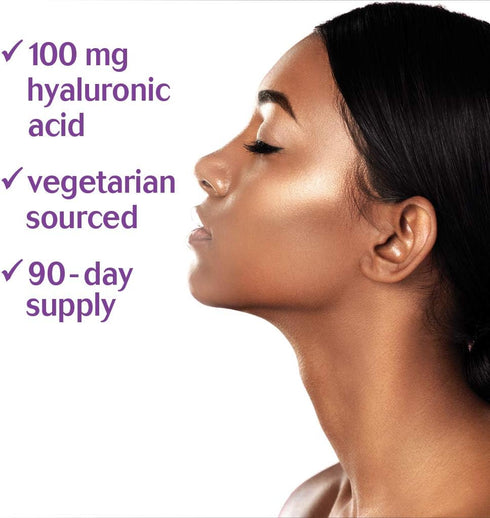 Bluebonnet Nutrition Beautiful Ally Hyaluronic Acid 100mg, 90 Softgels, Non-GMO, Gluten-Free