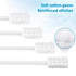 50 Gauze Mouth Swabs for Elderly, Disposable Toothbrushes, Individually Wrapped Swabsticks for Dry Mouth