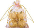 Stratalife Organza Drawstring Bags - 4x6 Mesh Jewelry Bags Bulk Storage Pouches for Wedding Baby Shower, 50PCS (Heart