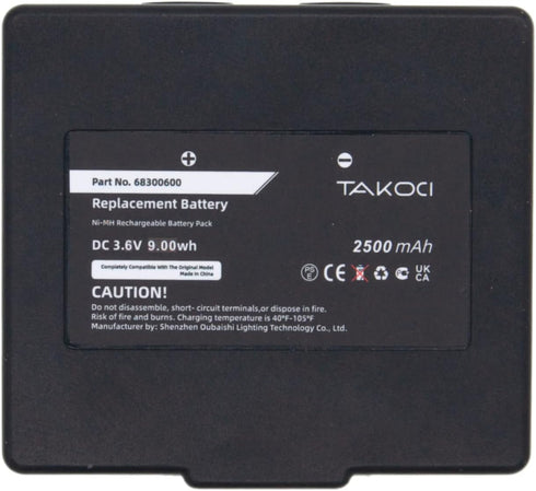 68300900 Battery 2500mAh 3.6V Replacement for Hetronic 68300600, KH68300990 Abitron