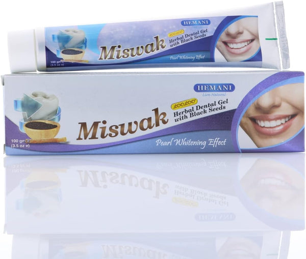 Hemani Meswak Toothpaste 100g, Fluoride Free Natural Toothpaste for Oral and Gum Hygiene, Also Known as Miswak