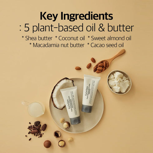 Karl&Hans Super Moisturizing Mint Vegan Hand Cream - 1.7 fl oz Double Mint Scent with Shea Butter, Coconut Oil,