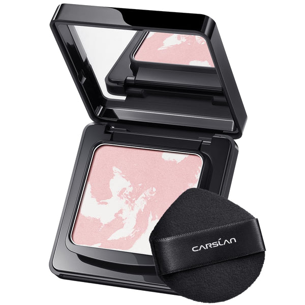 Oil Control Face Pressed Powder Compact, 24H Longlasting Waterproof Setting Powder, Shine Free, 04 Pink (0.28Oz)
