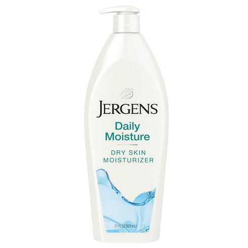 Jergens Daily Moisture Dry Skin Moisturizer, 21 oz Body Lotion with HYDRALUCENCE Blend