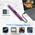 MeeToo Candle Electric Lighter, Rechargeable USB Type-C Lighter for Candle BBQ Camping Fireworks, Purple