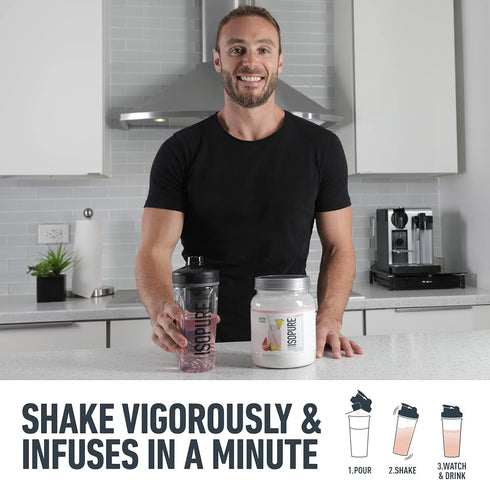 Isopure Clear Whey Isolate Protein Powder, Post Workout Recovery Drink Mix, Gluten Free, Zero Added Sugar, Infusions -
