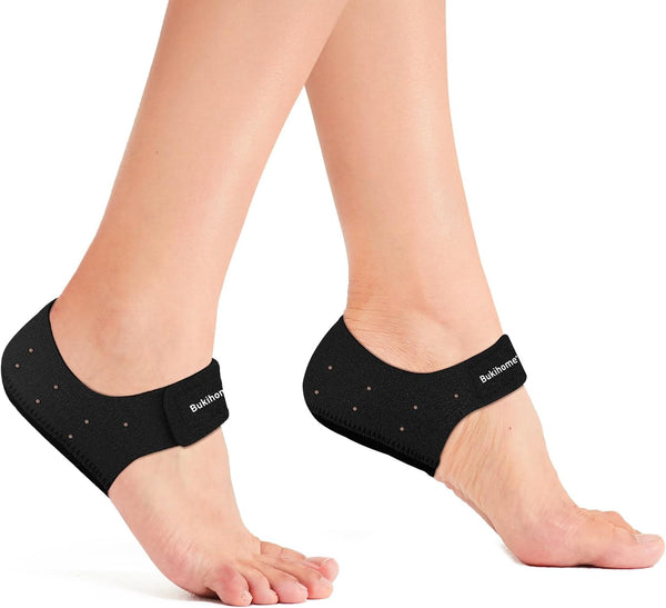 Bukihome Plantar Fasciitis Gel Heel Protectors - Heel Cups for Men and Women, Pain Relief Inserts for Achilles