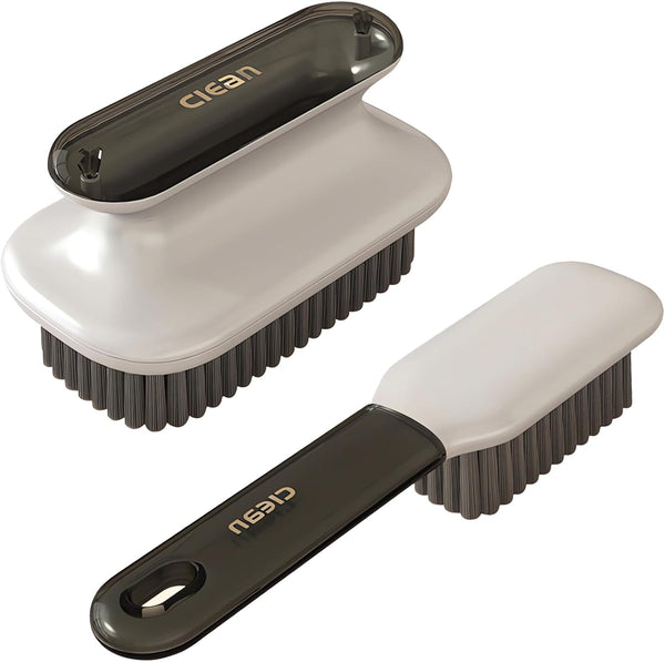Laundry Stain Brush - Household Scrub Brush for Stain Removal, Soft Bristle 2 Pack for Clothes Scrubbing, Bathroom