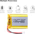 3.7V 1200mAh Lipo Battery, 103040 Lithium Polymer Ion Battery with JST Connector, Rechargeable Lithium Ion