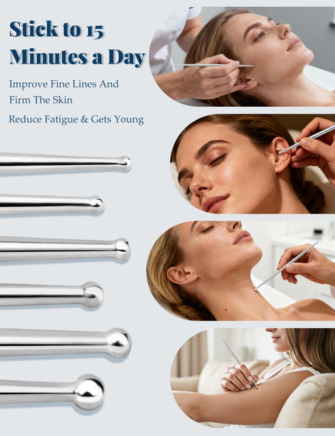 Set, ideayard Eyes Gua Sha Tool & Facial Reflexology Tools Gua Sha Facial Massager Tool for Face Sculpting, Reduce