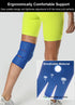 Knee Brace for Men Women, Open-Patella Patellar Tendon Support Strap, Compression Sleeve for Knee Pain (Black)