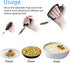 Set 3PCS Adaptive Utensil for Elderly Parkinsons Stroke Patients, Non-Slip Grip with Hand Strap for Hand Tremors