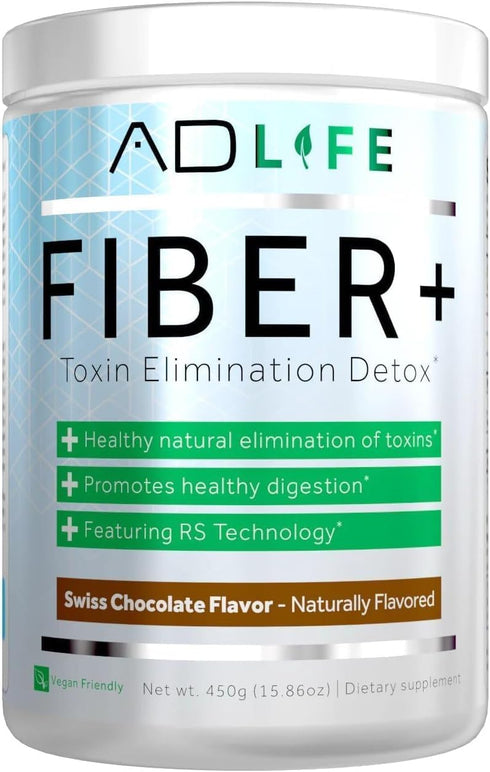 Project AD Fiber+ Fiber Supplement, Supports Gut Health and Digestive Regularity, 16.4 Oz