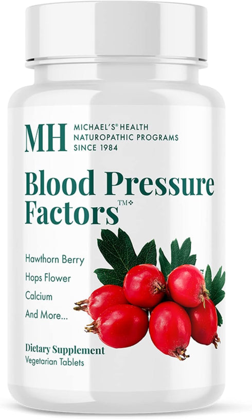 MICHAEL'S Health Naturopathic Programs Blood Pressure Factors, 60 Vegetarian Tablets, Fluid Balance Support, Kosher