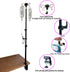 UISKOOPW (43 Inchs Portable IV Poles for Travel,IV Bag Pole Stand for Gravity Syringe,IV Pole,Feeding Tube