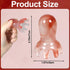 yeloumiss 2 Pack 8 Octopus Head Massage Comb Pink Manual Scalp Massager for Headaches Migraines Stress Relief Point