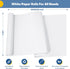 White Wrapping Paper, 17.6"x1200" Bulletin Board Paper Roll, White Craft Easel Painting Drawing Paint Paper Roll, Kids Art Supplies Arts & Crafts Kraft Paper for Father's Day Gift Wrap Bouquet Poster