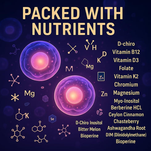 NutraPerfecto Gummies D3 K2 Sugar Free Myo-Inositol & D-Chiro Inositol for Women, Berberine Vitamin DIM Magnesium