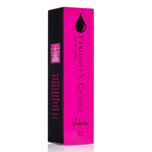 Perfumers Choice No 8 Valerie by Milton-Lloyd - Perfume for Women - Amber Floral Woody Fragrance - Opens with Notes of Citrus and Blackcurrant - Sophisticated and Sensual - 1.7 oz EDP Spray