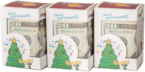 DUNEROLLER Christmas Cash Gift Boxes for Gifting Money