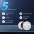 EEMB 5 Pack CR1616 3V Lithium Button Coin Cell Batteries for Remote Control, Watch, Calculator, Thermometer, Mobile Game