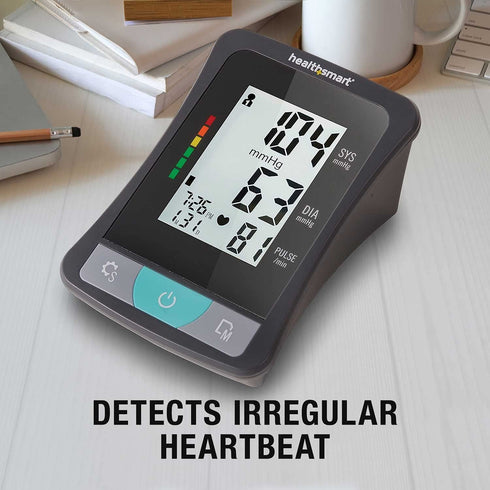 HealthSmart Digital Select Arm Blood Pressure Monitor with Automatic Cuff, Stores 120 Readings for 2 Users