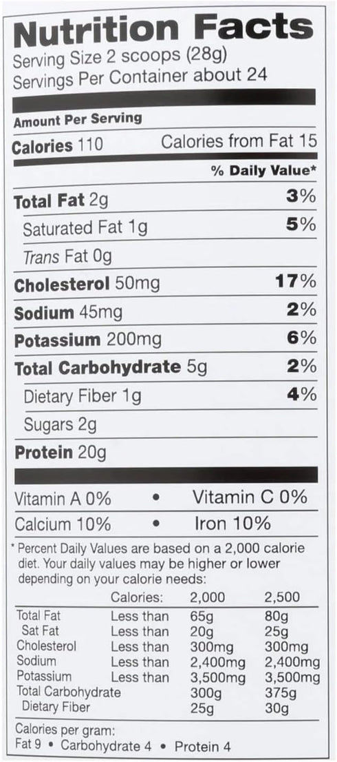tera's Simply Pure Whey Protein Powder, Family Size, Dark Chocolate Flavor
