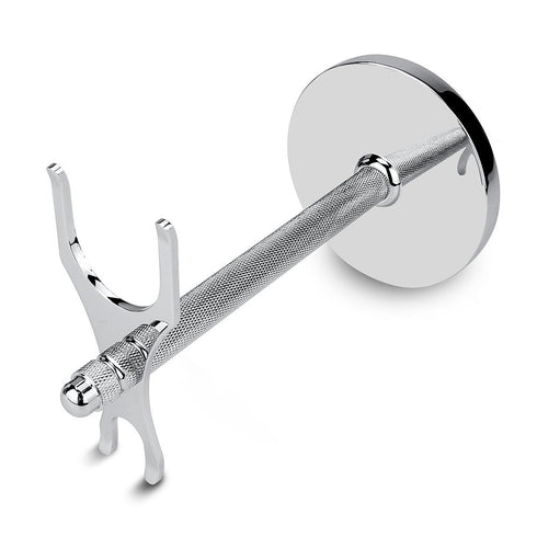 Safety Razor and Shaving Brush Stand with Extra Wide Openings and Wider Base, Manly Look