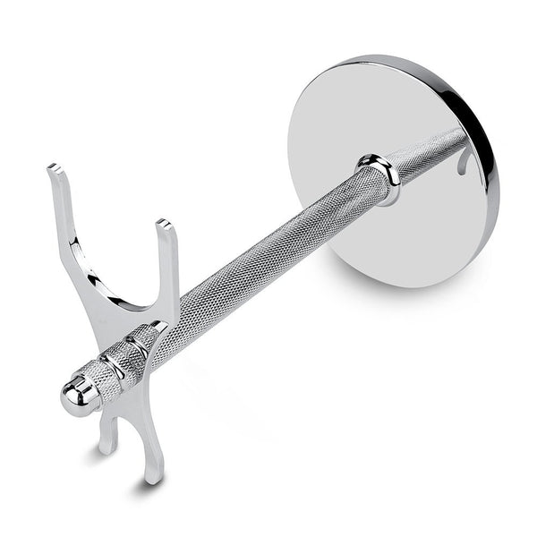 Safety Razor and Shaving Brush Stand with Extra Wide Openings and Wider Base, Manly Look