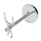 Safety Razor and Shaving Brush Stand with Extra Wide Openings and Wider Base, Manly Look