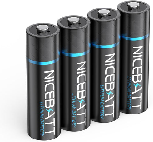 NICEBATT Lithium AA Batteries 3500mAh, 1.5V High Capacity Double A Battery for Blink
