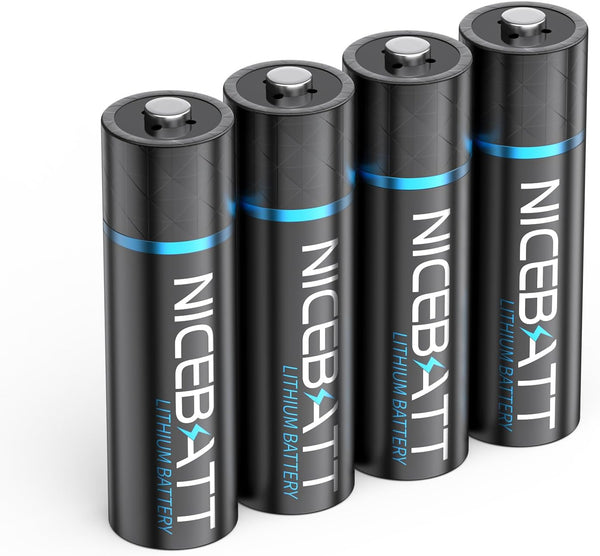 NICEBATT Lithium AA Batteries 3500mAh, 1.5V High Capacity Double A Battery for Blink