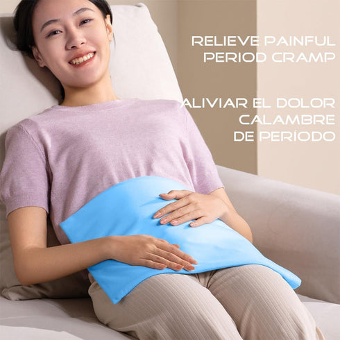 Settings (12"x 15") Boncare Vinyl Small Heating Pad NO Auto Shut Off for Back Pain Relief and Cramps, High and Low