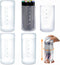 TOPZEA 4 Pack Retractable Makeup Brush Holders - Portable Cosmetic Organizer with Lid for Travel