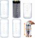 TOPZEA 4 Pack Retractable Makeup Brush Holders - Portable Cosmetic Organizer with Lid for Travel