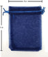 Stratalife 5X7 Sheer Organza Bags with Drawstring, 100 Pcs Navy Blue Gift Baggies for Wedding Party Favor