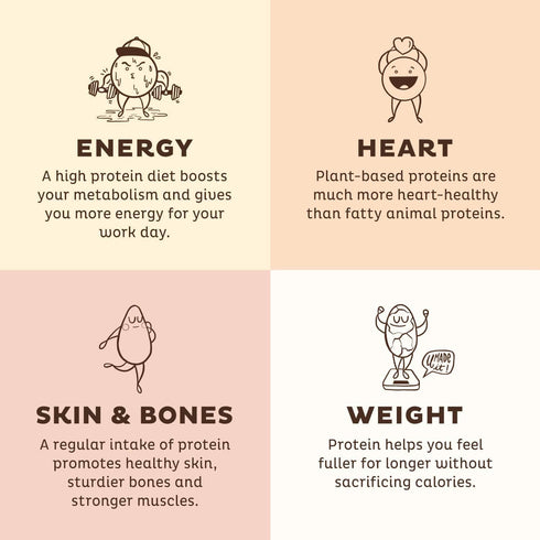 KOS Vegan Protein Powder - Salted Caramel Coffee, Low Carb Pea Protein Blend, Organic Plant Superfood, 15 Servings