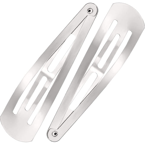 WILLBOND 30 Pieces Large Metal Snap Hair Clips, 3.1 Inch Nonslip Barrettes Women Hair Accessories