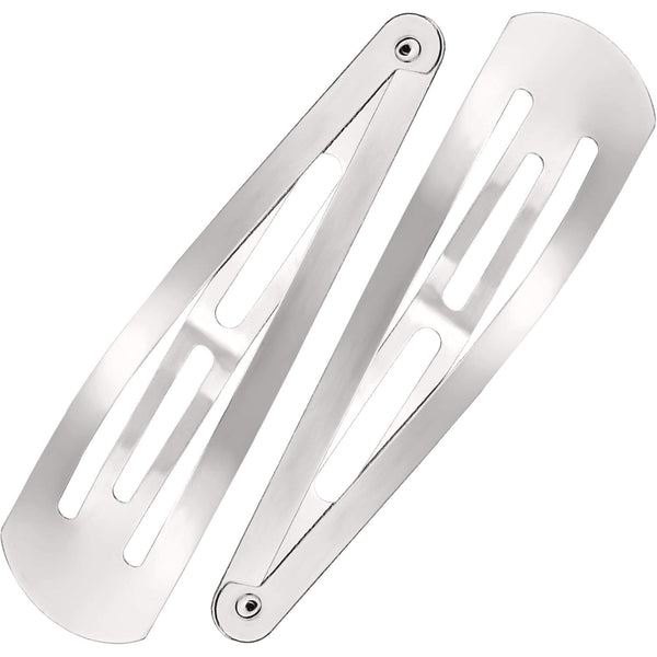 WILLBOND 30 Pieces Large Metal Snap Hair Clips, 3.1 Inch Nonslip Barrettes Women Hair Accessories