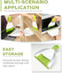 Small Broom and Dustpan Set - Dust Pan Broom Brush, Mini Dustpan and Brush for Home Cleaning (Green, 3PCS)