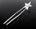 yueton 10pcs Bling Rhinestone Star Hair Pins Clips, Bridal Crystal Headwear Accessories for Women